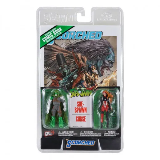 Spawn Actionfiguren & Comic Doppelpacks She-spawn & Curse (scorched #12)