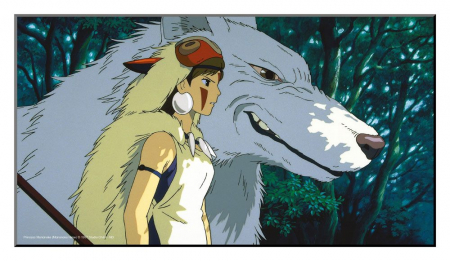 Studio Ghibli Holzdruck Prinzessin Mononoke