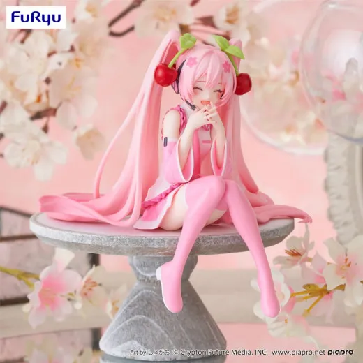 Hatsune Miku Noodle Stopper Pvc Statue Sakura Miku 2023 Smile Version