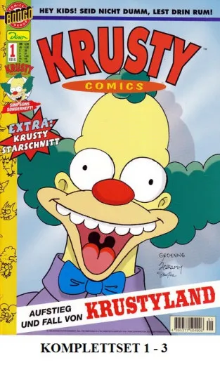 Krusty Comics Komplettset 1 - 3