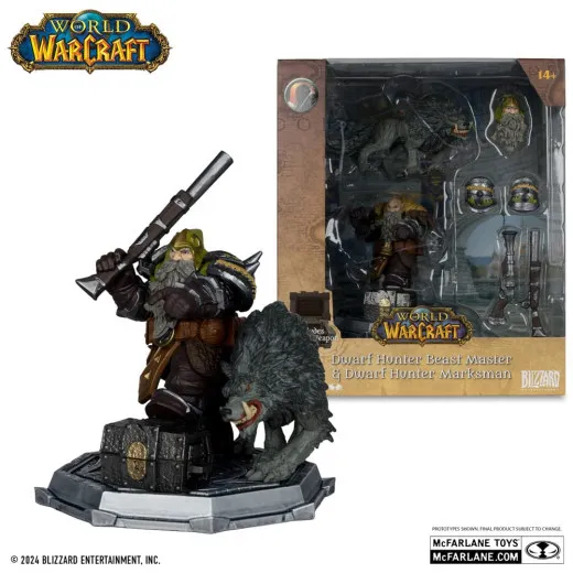 World Of Warcraft Actionfigur Dwarf Hunter: Beast Master / Marksman