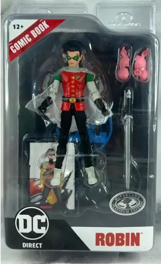 Dc Direct Page Punchers Actionfigur Robin (damian Wayne) (batman: Reborn) Platinum