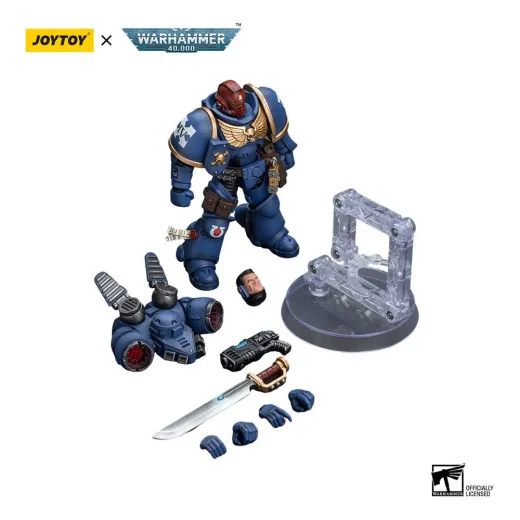 Warhammer 40k Actionfigur 1/18 Ultramarines Jump Pack Intercessors Sergeant With Plasma Pistol And Power Sword