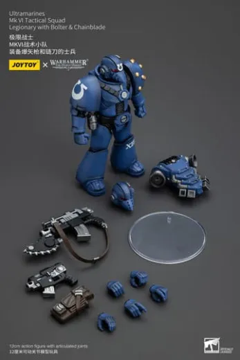 Warhammer The Horus Heresy Actionfigur 1/18 Ultramarines Mk Vi Tactical Squad Legionary With Bolter& Chainblade