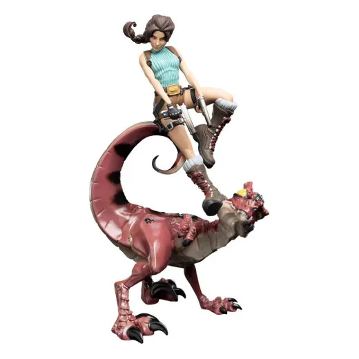 Tomb Raider Mini Epics Vinyl Figur Lara Croft & Raptor