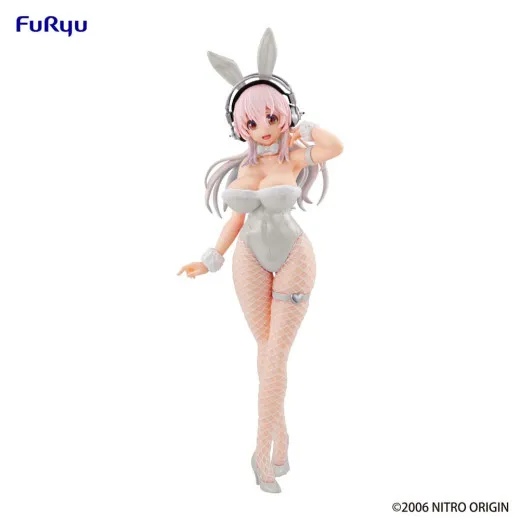 Super Sonico Bicute Bunnies Pvc Statue Pearl White Version