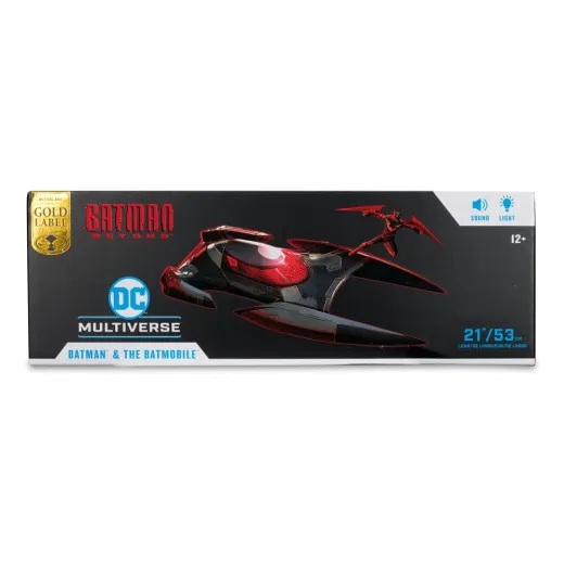 Batman Beyond Dc Multiverse Actionfigur Mit Fahrzeug Batman & The Batmobile (gold Label)