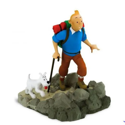 Tim Und Struppi Resin Statue - Tim Als Bergsteiger