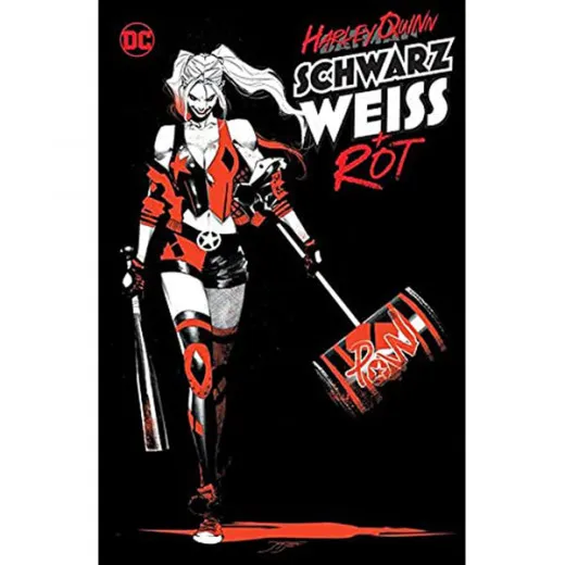 Harley Quinn Sc - Schwarz, Weiss Und Rot