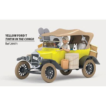 Tim Und Struppi Auto - Ford T Gelb ( La Ford Jaune )