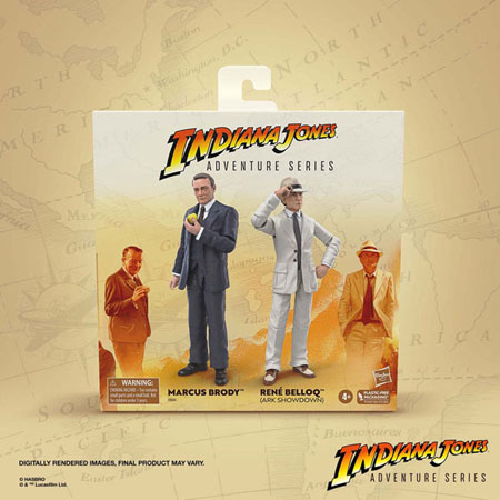 Indiana Jones Adventure Series Actionfiguren Marcus Brody & Ren Belloq (ark Showdown) (jger Des Verlorenen Schatzes)