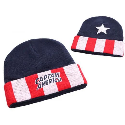 Marvel Comics Beanie Captain America Logo