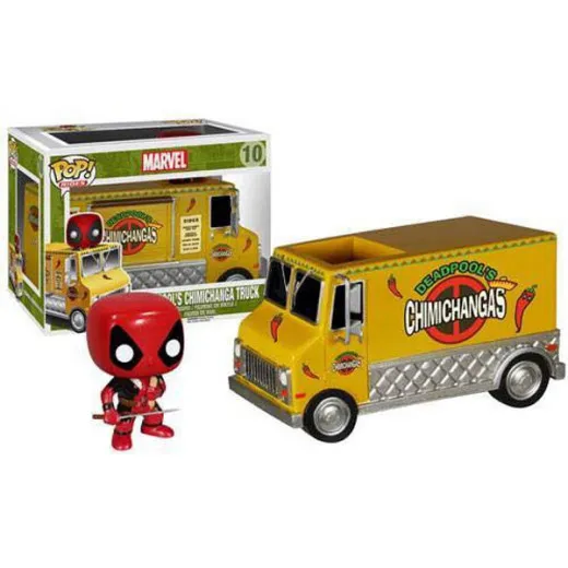 Marvel Comics Pop! Rides Vinyl Fahrzeug Mit Figur Deadpools Chimichanga Truck