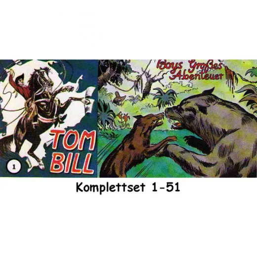 Tom Bill Komplettset 1-51 - Nachdruck