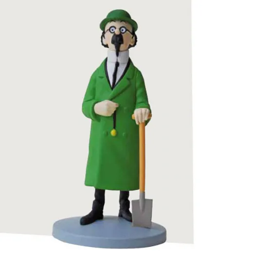 Tim Und Struppi Pvc-figur - Professor Bienlein Mit Spaten