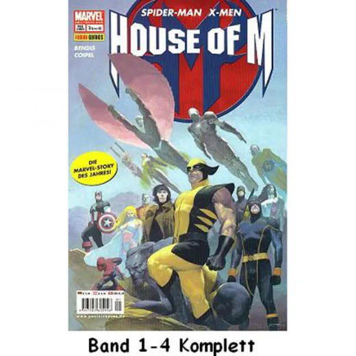 House Of M Panini Komplettset 1-4