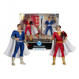 Dc Multiverse Actionfiguren 2er-pack Shazam (battle Damage) & Freddie Freeman (gold Label)