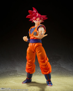 Dragon Ball Super S.h. Figuarts Actionfigur Super Saiyan God Son Goku Saiyan God Instilled With The Light Of Reighteous Hearts