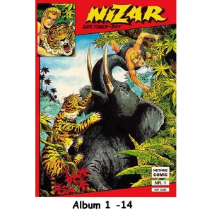 Nizar Album Komplettset 1-14 - Der Tiger Boy - Nachdruck